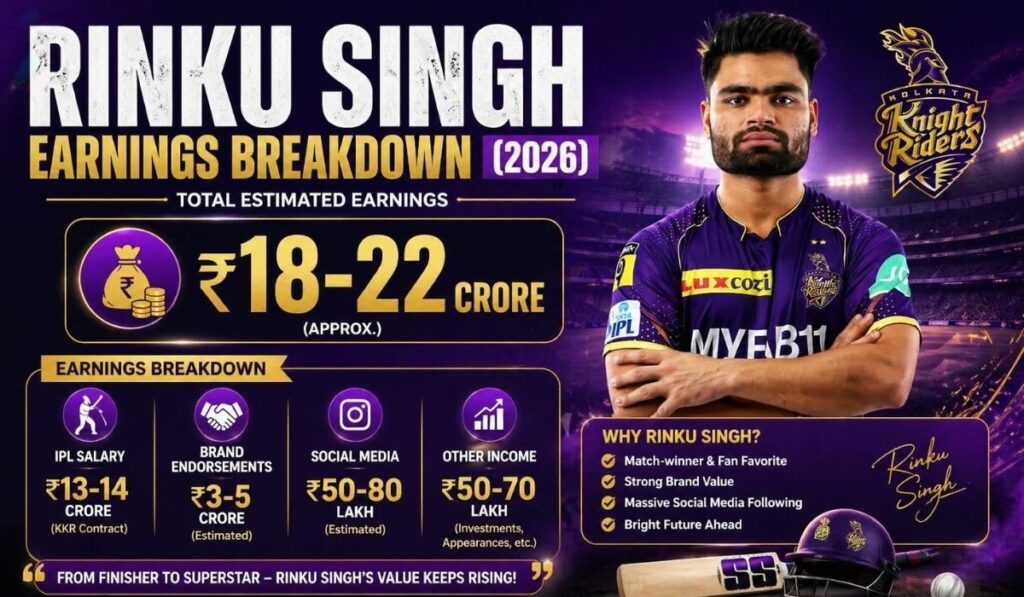 Rinku Singh Earnings Breakdown