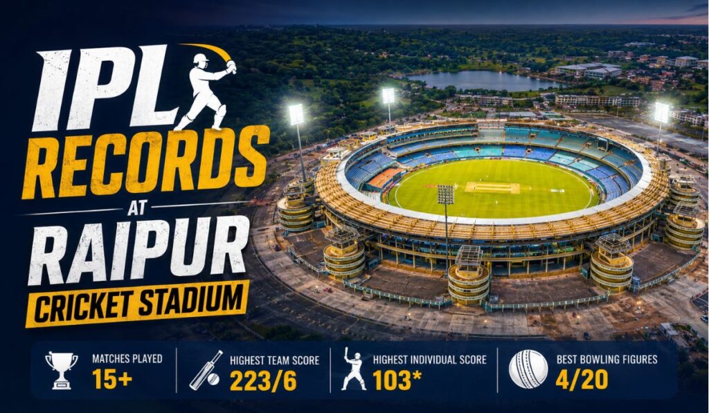 IPL Records at Raipur Cricket Stadium