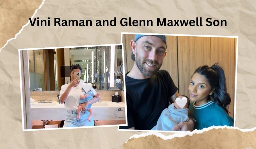 Vini Raman and Glenn Maxwell Son