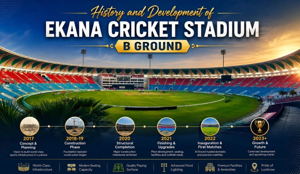 History and Development of Ekana Cricket Stadium B Ground
