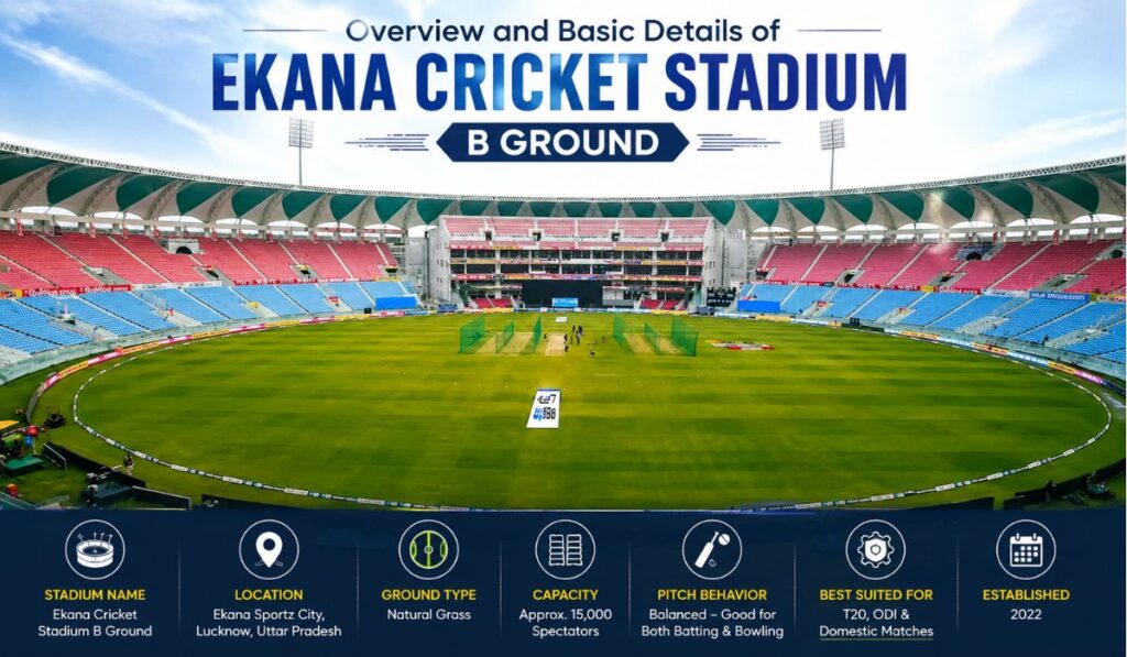 Overview and Basic Details of Ekana Cricket Stadium B Ground
