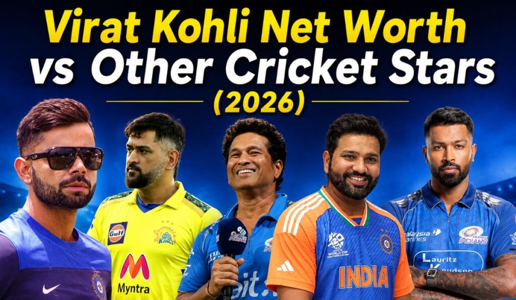 Virat Kohli Net Worth vs Other Cricket Stars (2026)