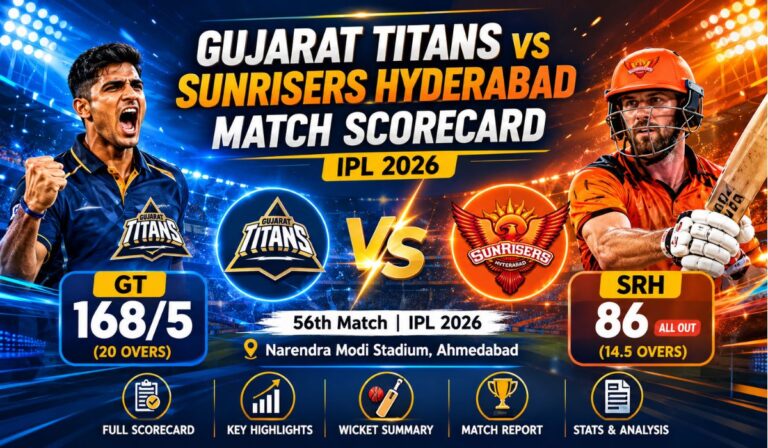 Gujarat Titans vs Sunrisers Hyderabad Match Scorecard