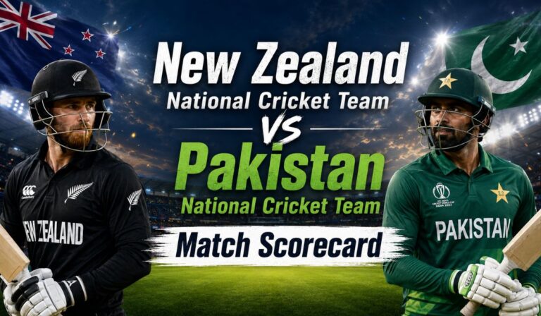 New Zealand National Cricket Team vs Pakistan National Cricket Team Match Scorecard