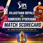 Rajasthan Royals vs Sunrisers Hyderabad Match Scorecard