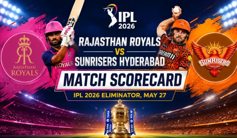 Rajasthan Royals vs Sunrisers Hyderabad Match Scorecard