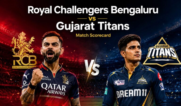 Royal Challengers Bengaluru vs Gujarat Titans Match Scorecard