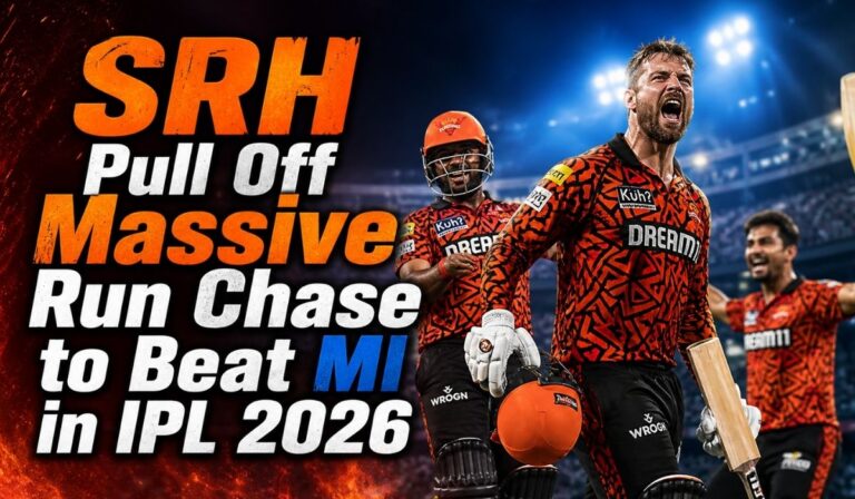SRH Pull Off Massive Run Chase to Beat MI in IPL 2026