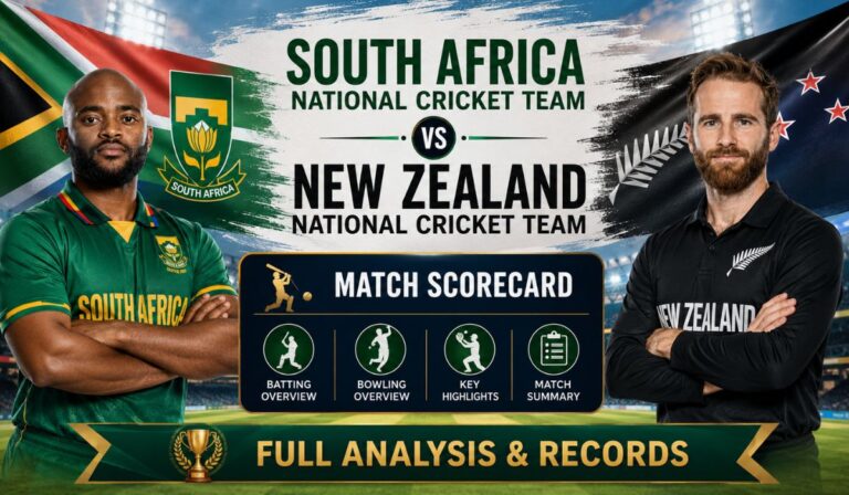 South Africa National Cricket Team vs New Zealand National Cricket Team Match Scorecard