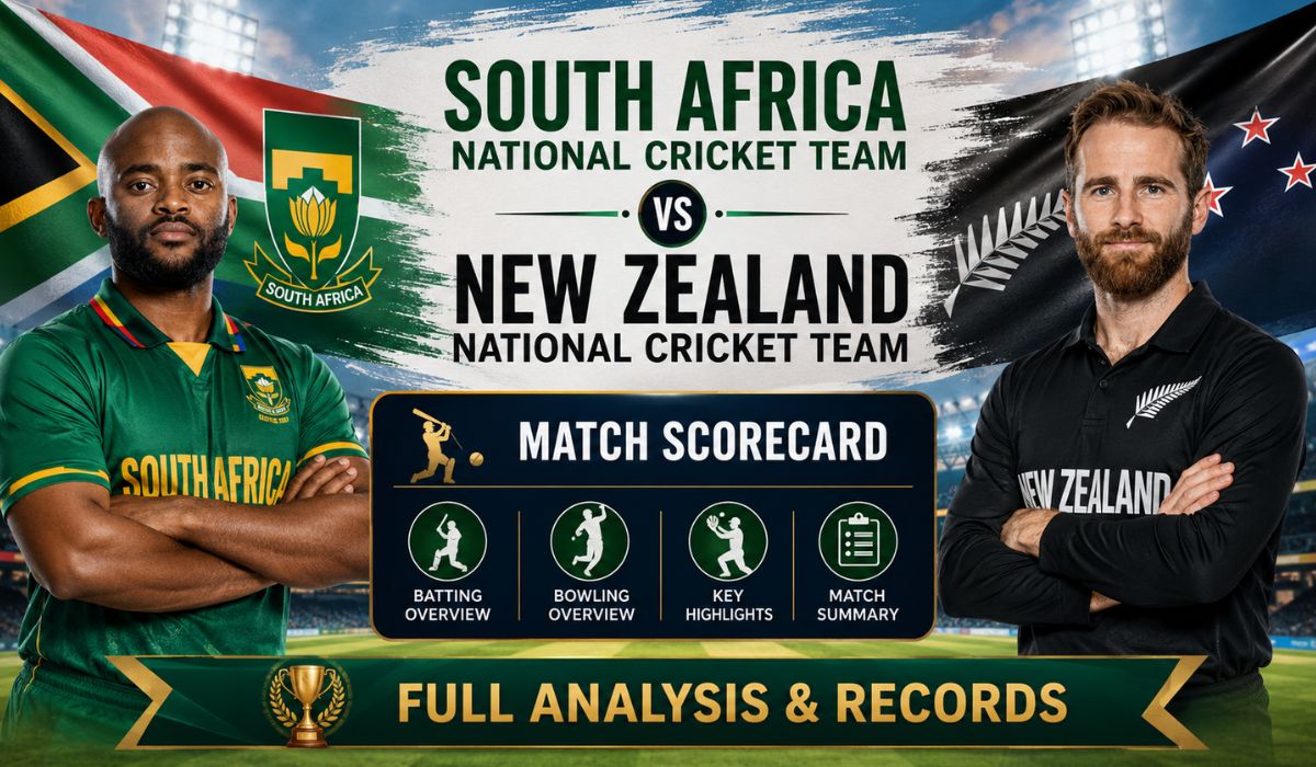 South Africa National Cricket Team vs New Zealand National Cricket Team Match Scorecard