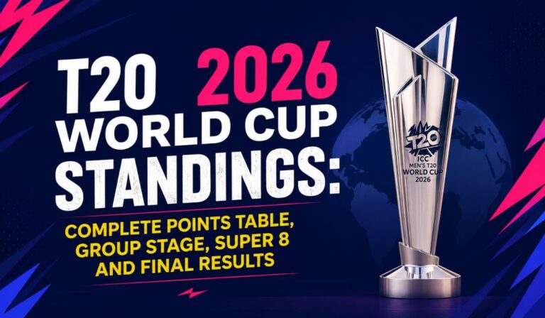 T20 World Cup 2026 Standings