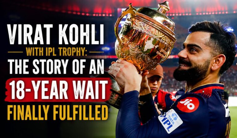 Virat Kohli with IPL Trophy