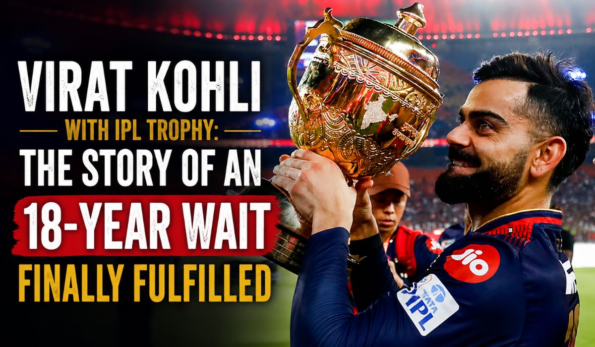 Virat Kohli with IPL Trophy