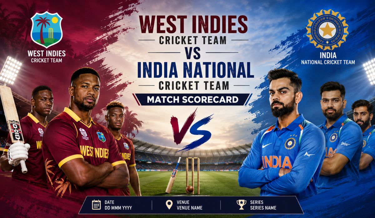 West Indies Cricket Team vs India National Cricket Team Match Scorecard