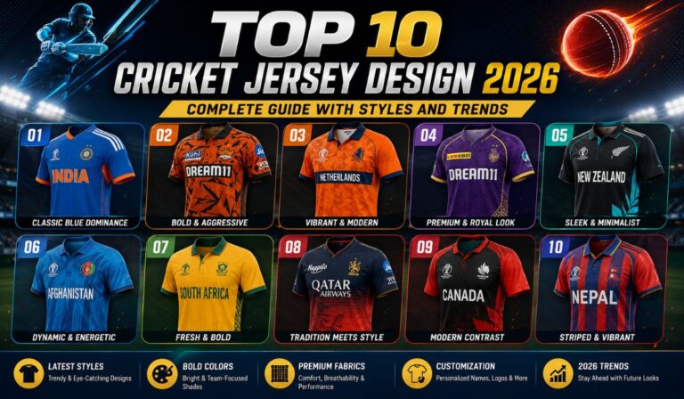 Top 10 Cricket Jersey Design