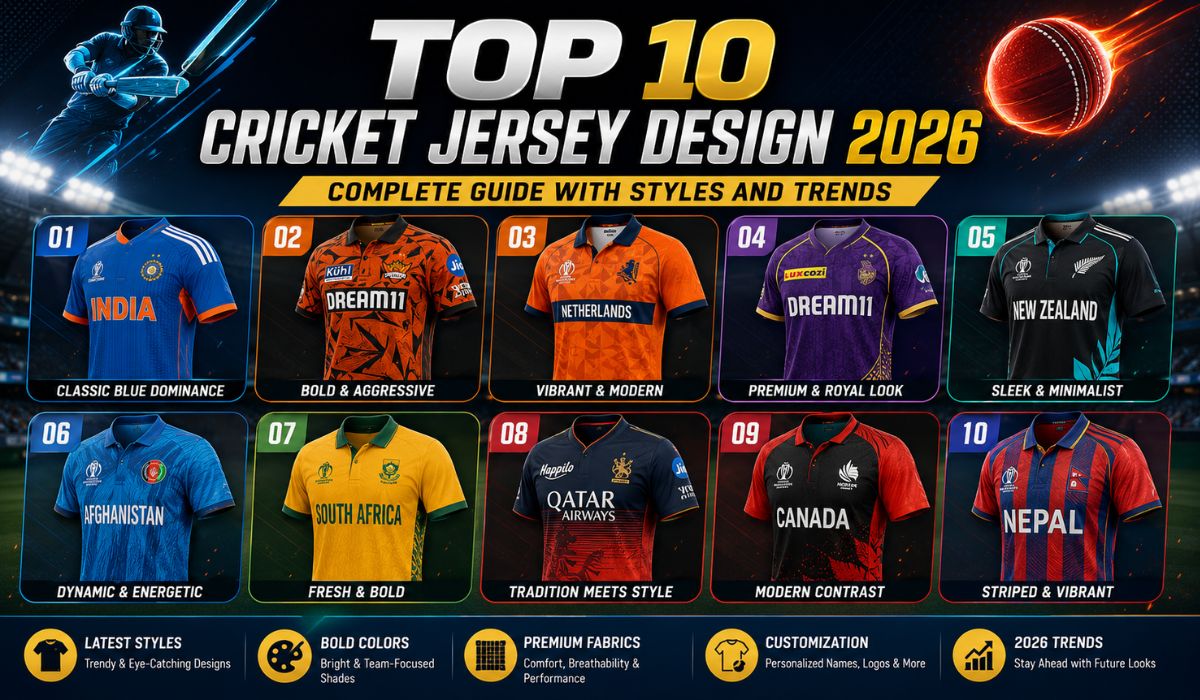 Top 10 Cricket Jersey Design
