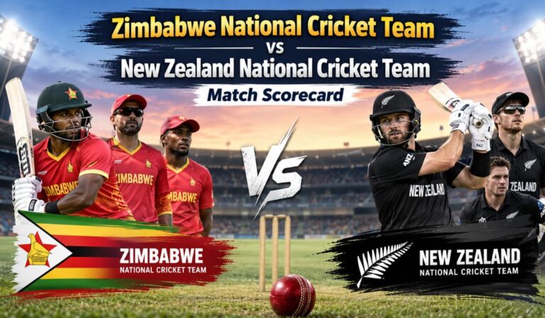 Zimbabwe National Cricket Team vs New Zealand National Cricket Team Match Scorecard