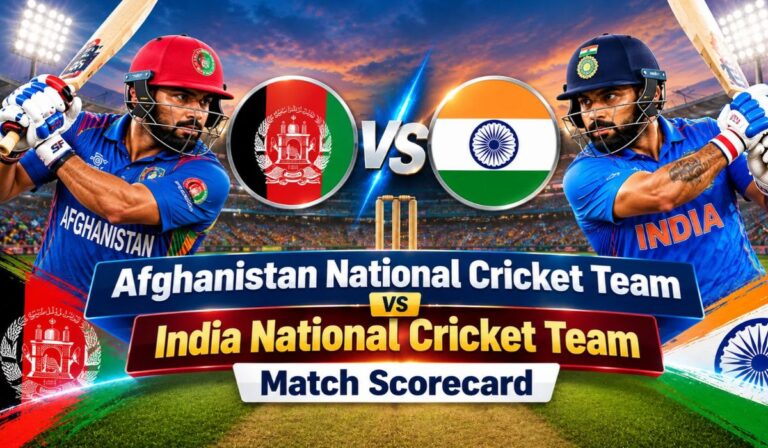 Afghanistan National Cricket Team vs India National Cricket Team Match Scorecard