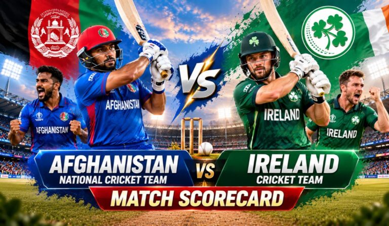 Afghanistan National Cricket Team vs Ireland Cricket Team Match Scorecard