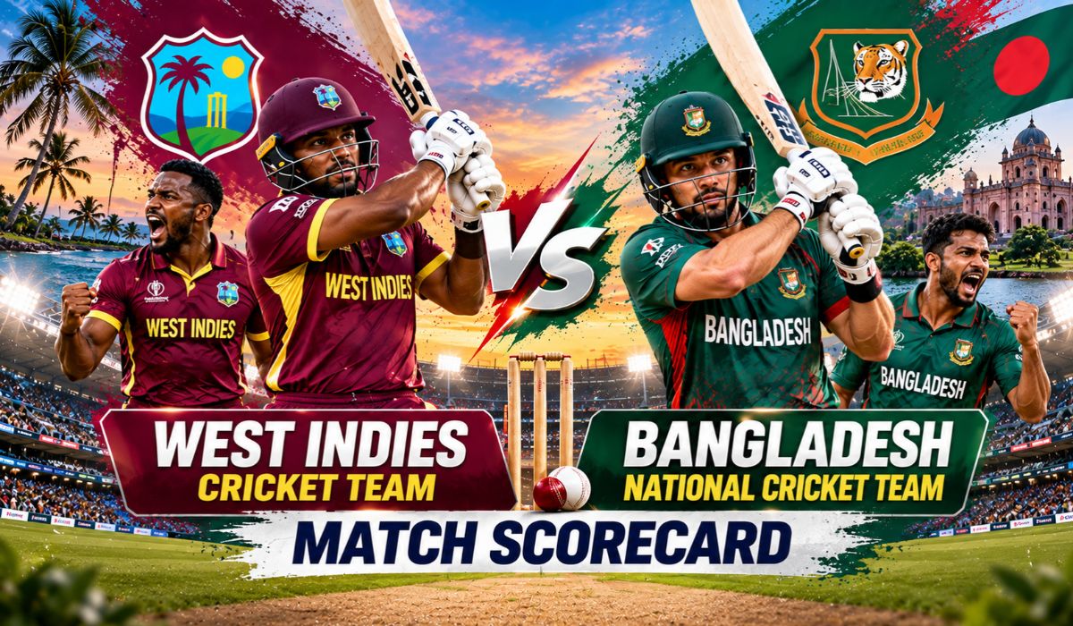 West Indies Cricket Team vs Bangladesh National Cricket Team Match Scorecard